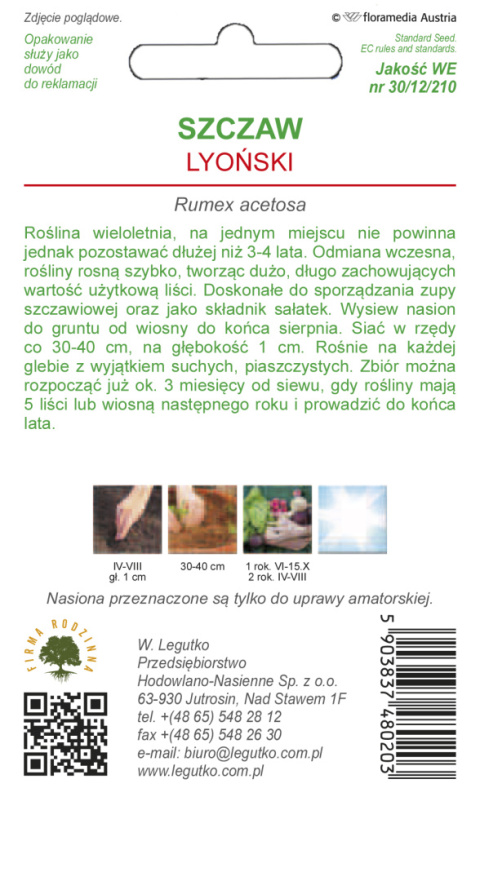 Szczaw zwyczajny Lyoński 2.00G