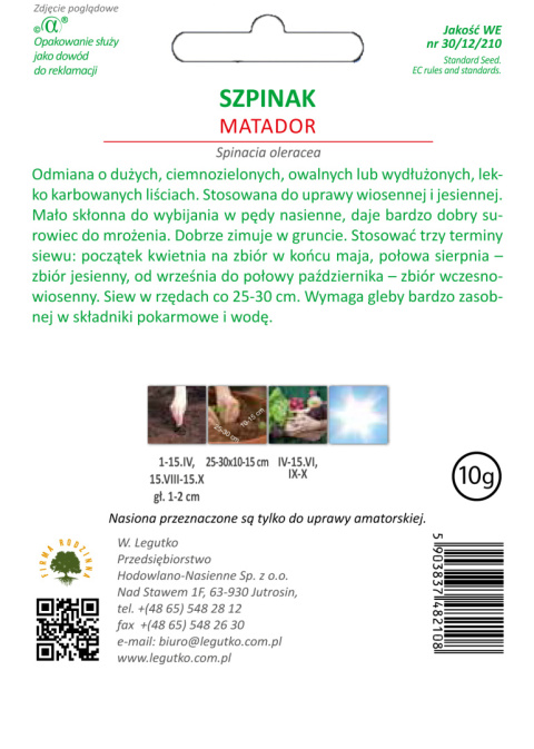 Szpinak Matador 10.00g