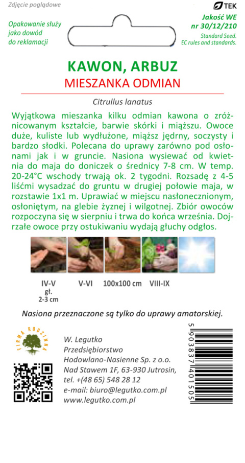 Arbuz, Kawon mieszanka odmian - 1.00 g