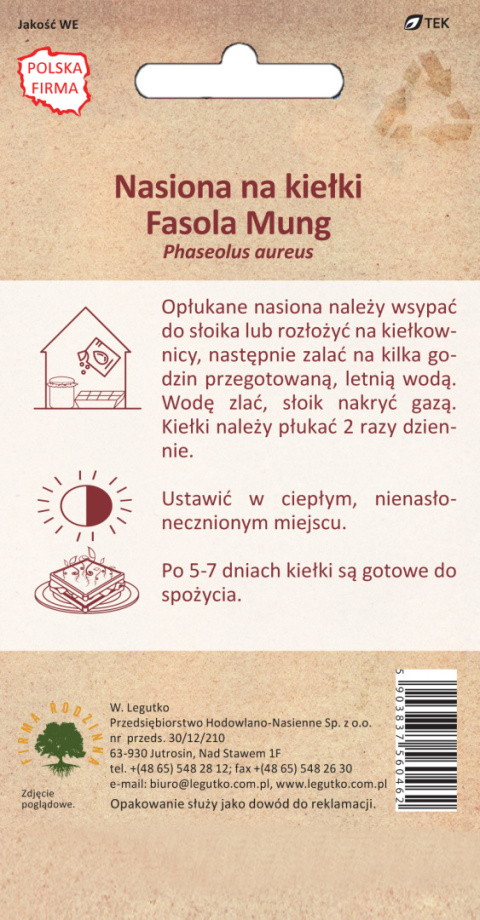 BIO - Nasiona na kiełki - lucerna