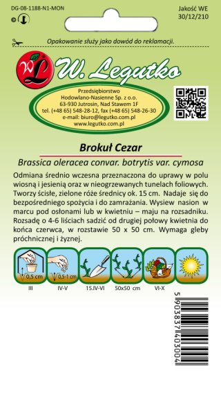 Brokuł Cezar - wczesna 2.00g