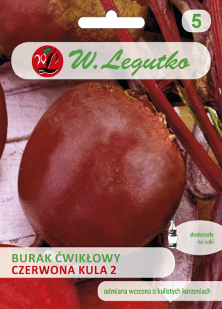 Burak ćwikłowy Czerwona Kula 2 - okrągły 10.00G