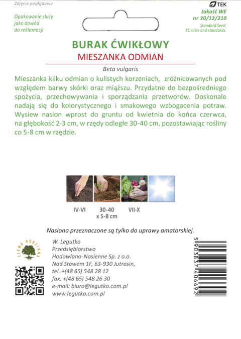 Burak ćwikłowy mieszanka odmian 10.00G