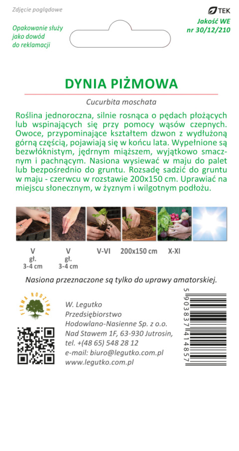 Dynia piżmowa Butternut 2.00g