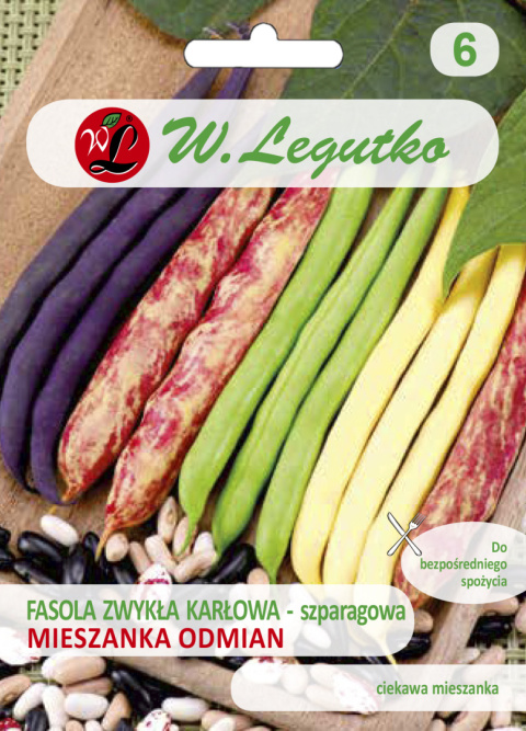 Fasola zwykła szparagowa karłowa mieszanka odmian 40.00g