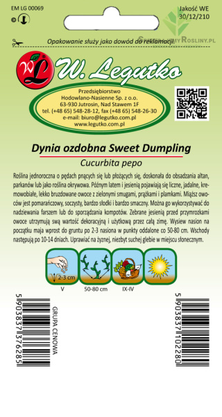 Dynia ozdobna Sweet Dumpling 1.5 g