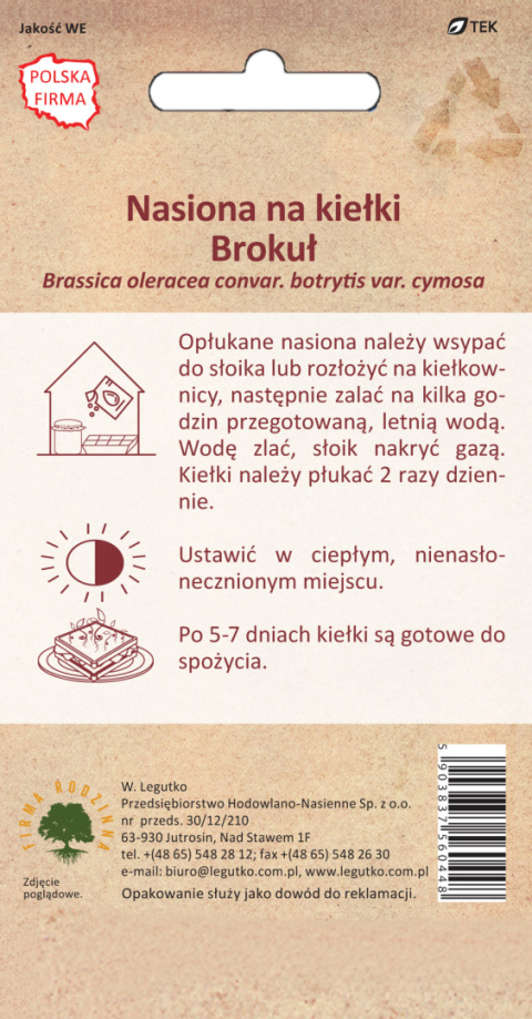 BIO - Nasiona na kiełki - brokuł